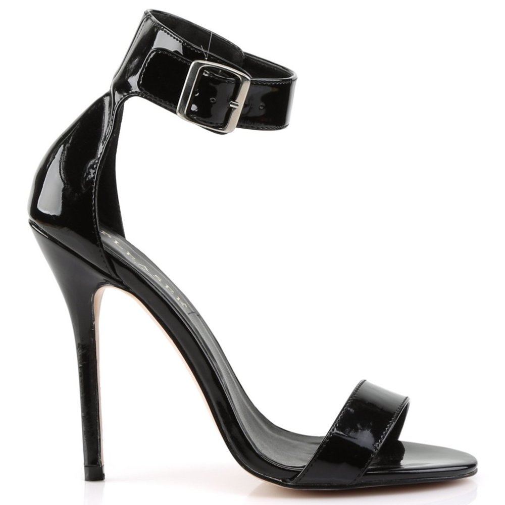 Open Toe Closed Back Stiletto High Heel Shoes